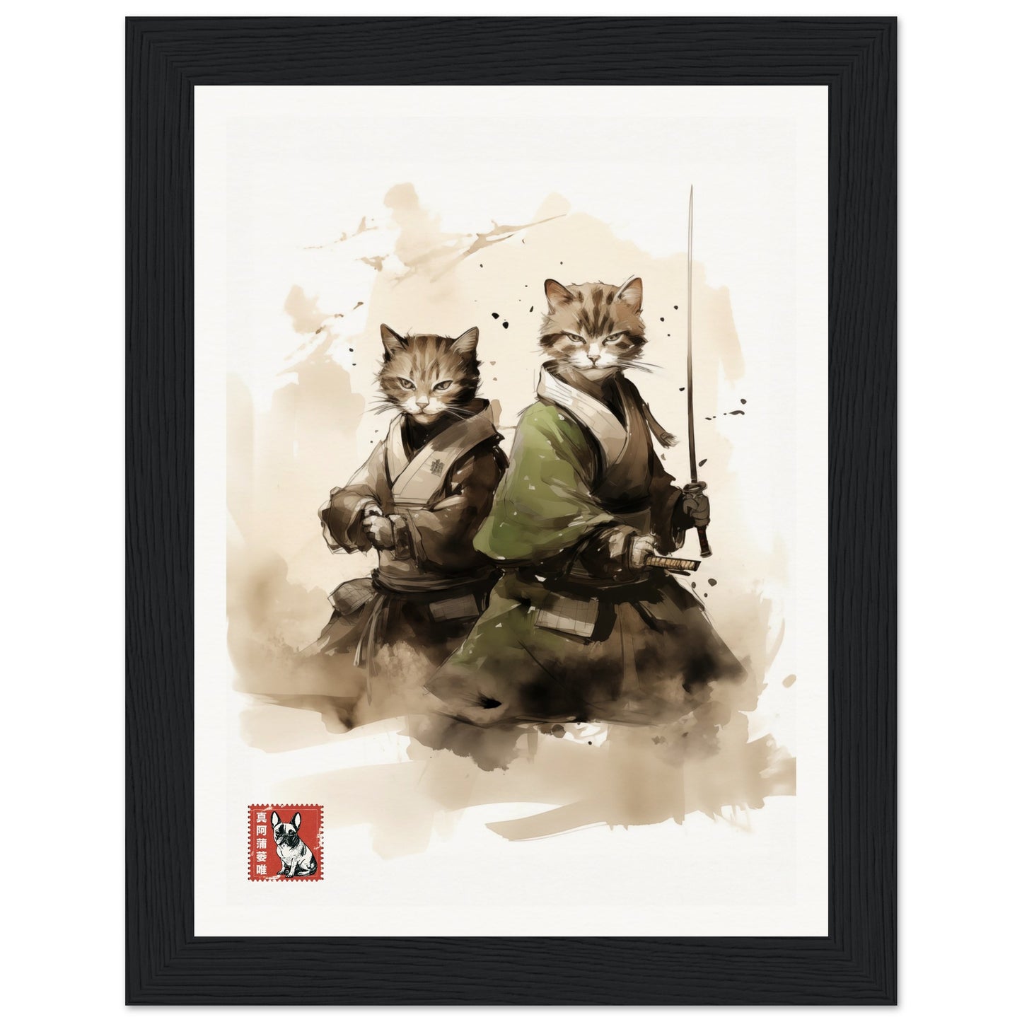 Two Samurai Cats