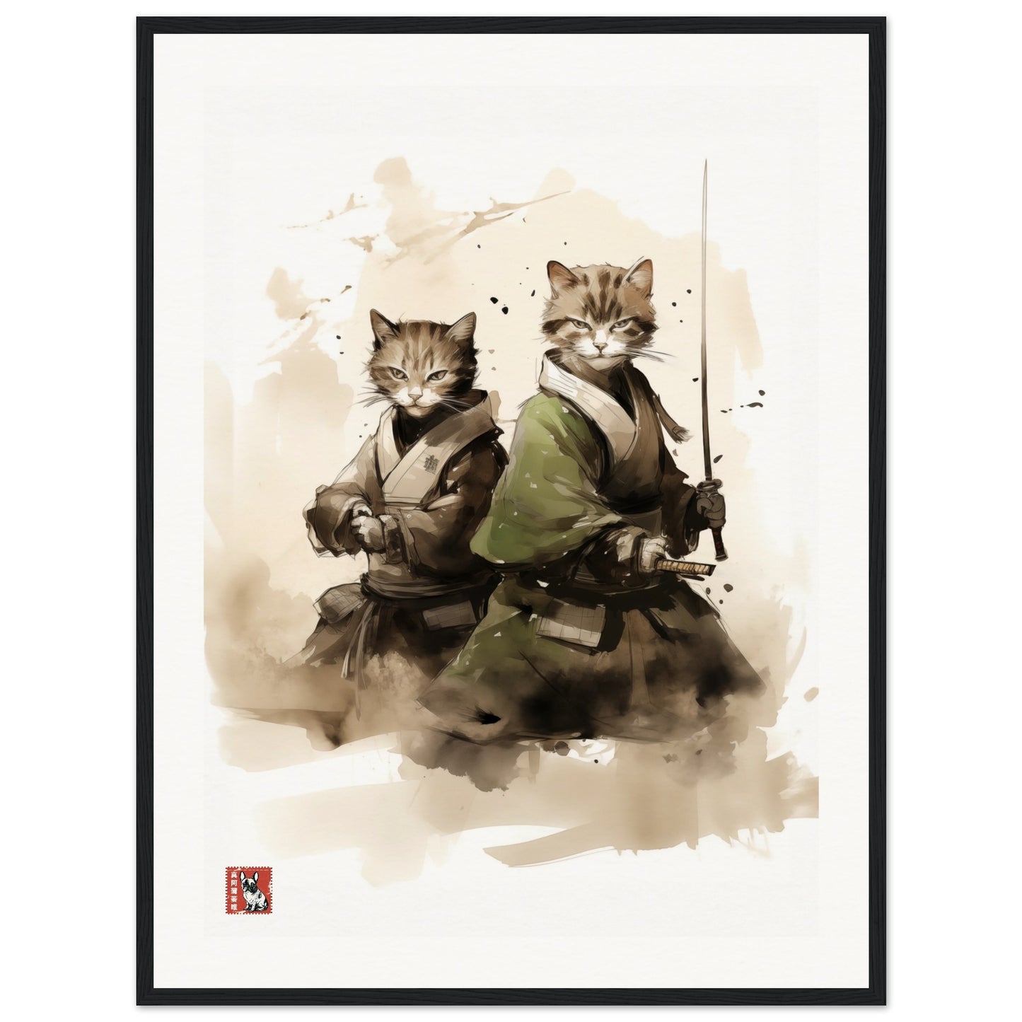 Two Samurai Cats