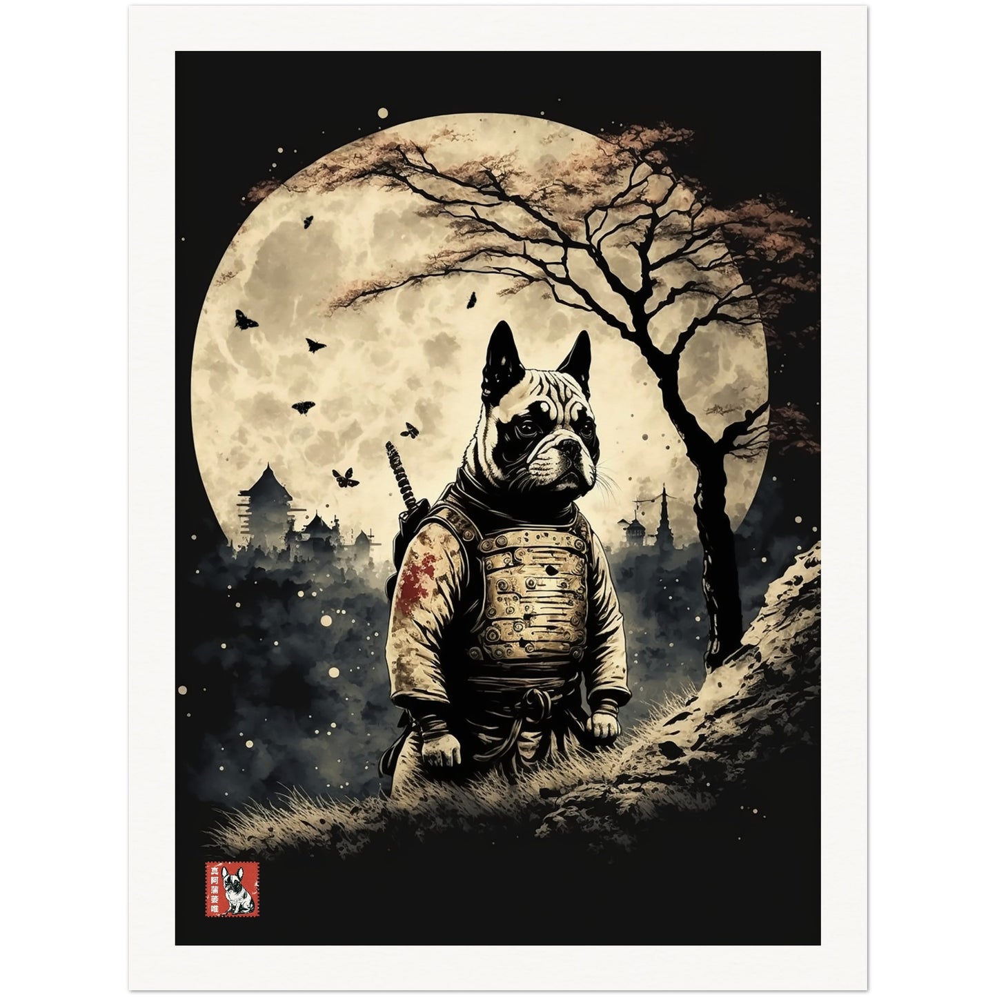 French Bulldog Moon I