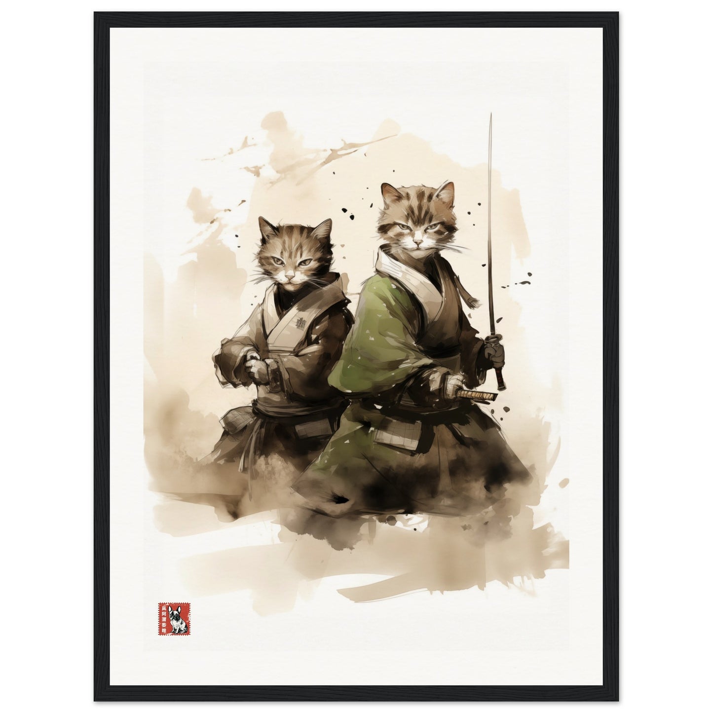 Two Samurai Cats