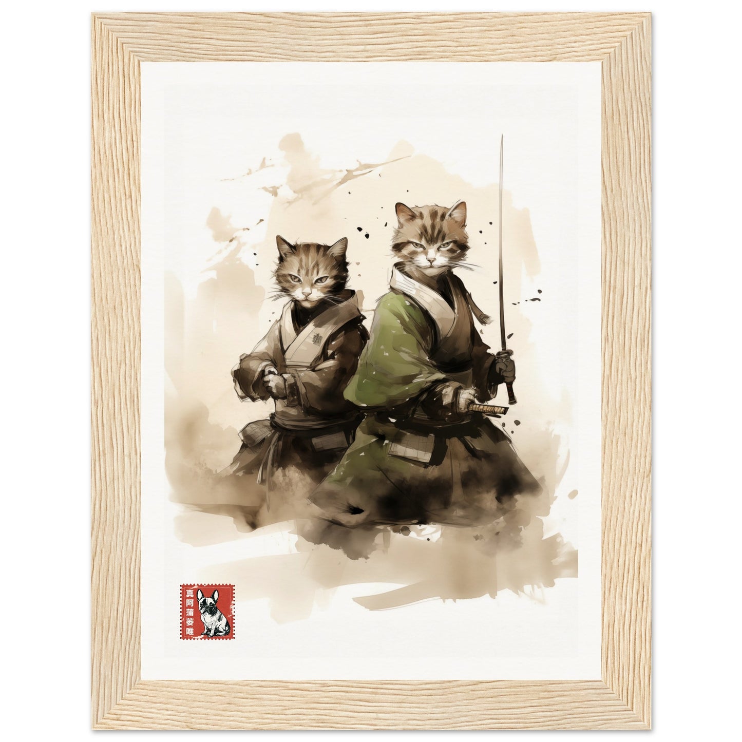 Two Samurai Cats