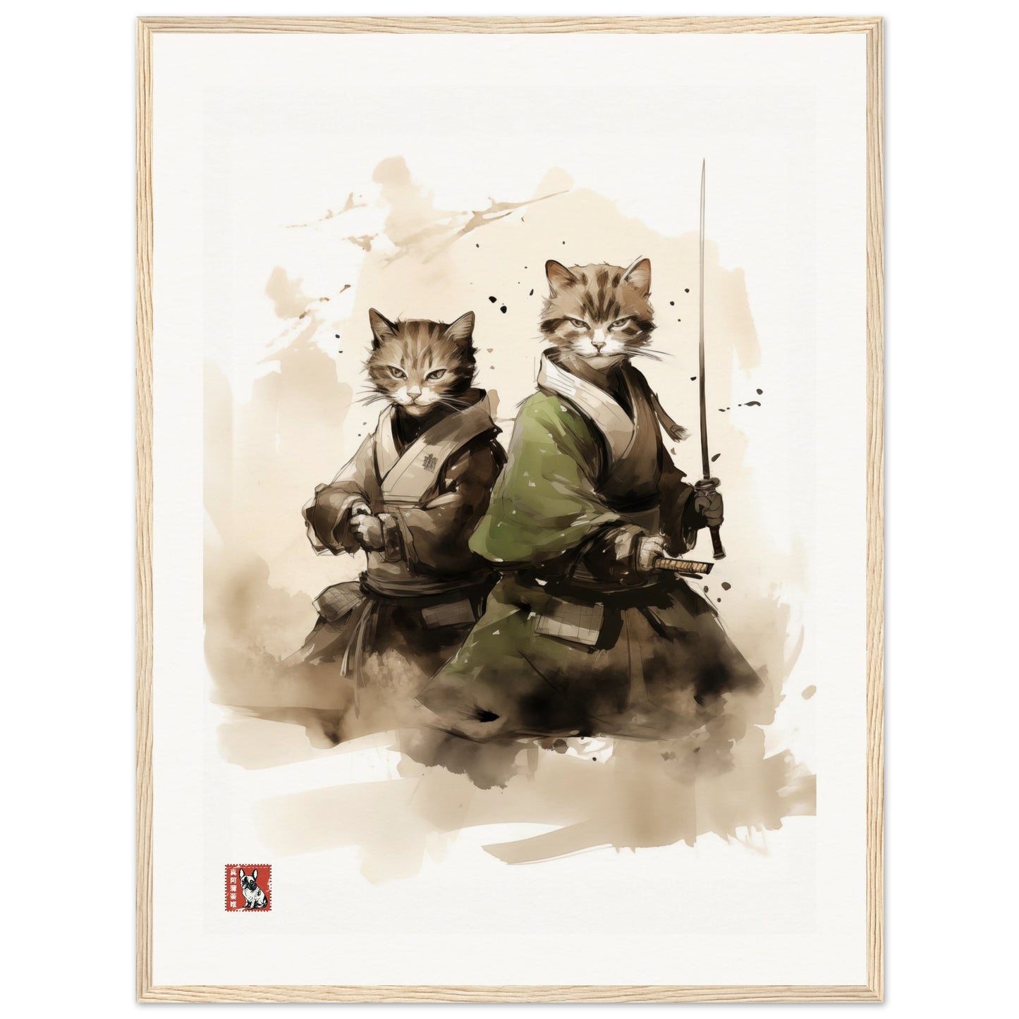 Two Samurai Cats