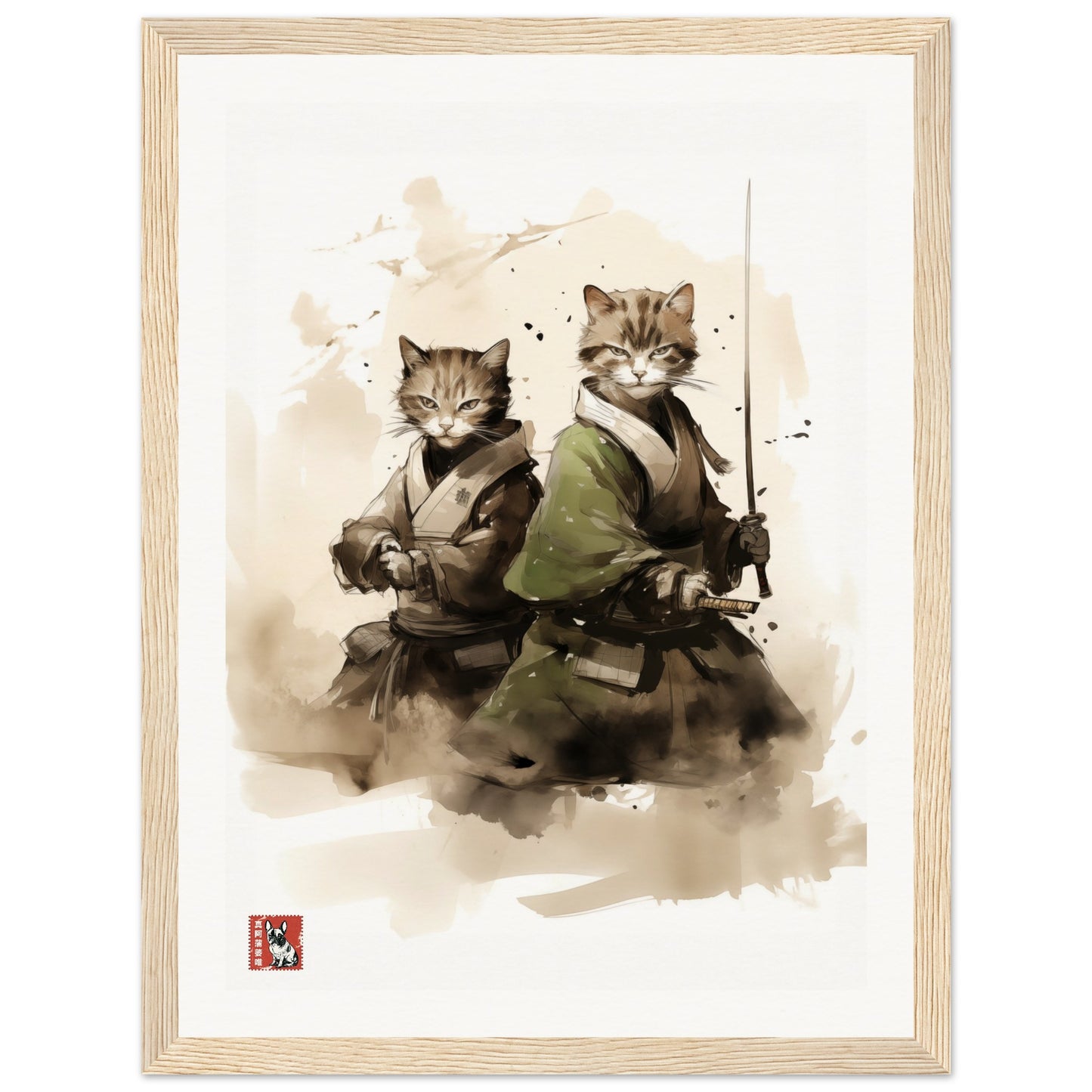 Two Samurai Cats