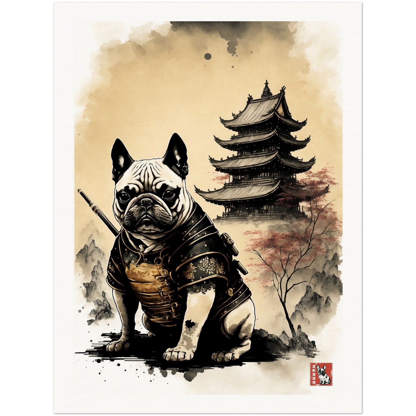 French Bulldog Samurai IV
