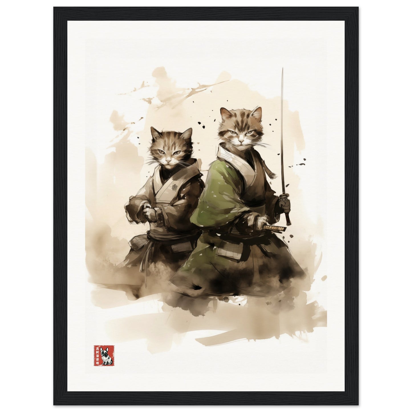 Two Samurai Cats